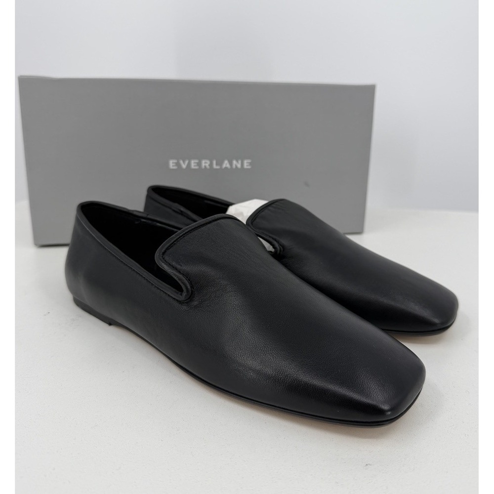 Everlane Italian Leather Day Loafer in BLACK size 10 Women's Slip-on Flat